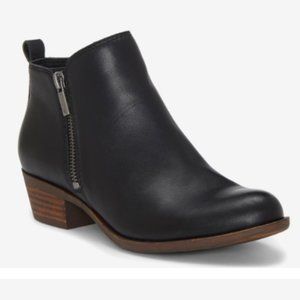 Lucky Brand Basel Booties - Leather, Black, Size 7.5